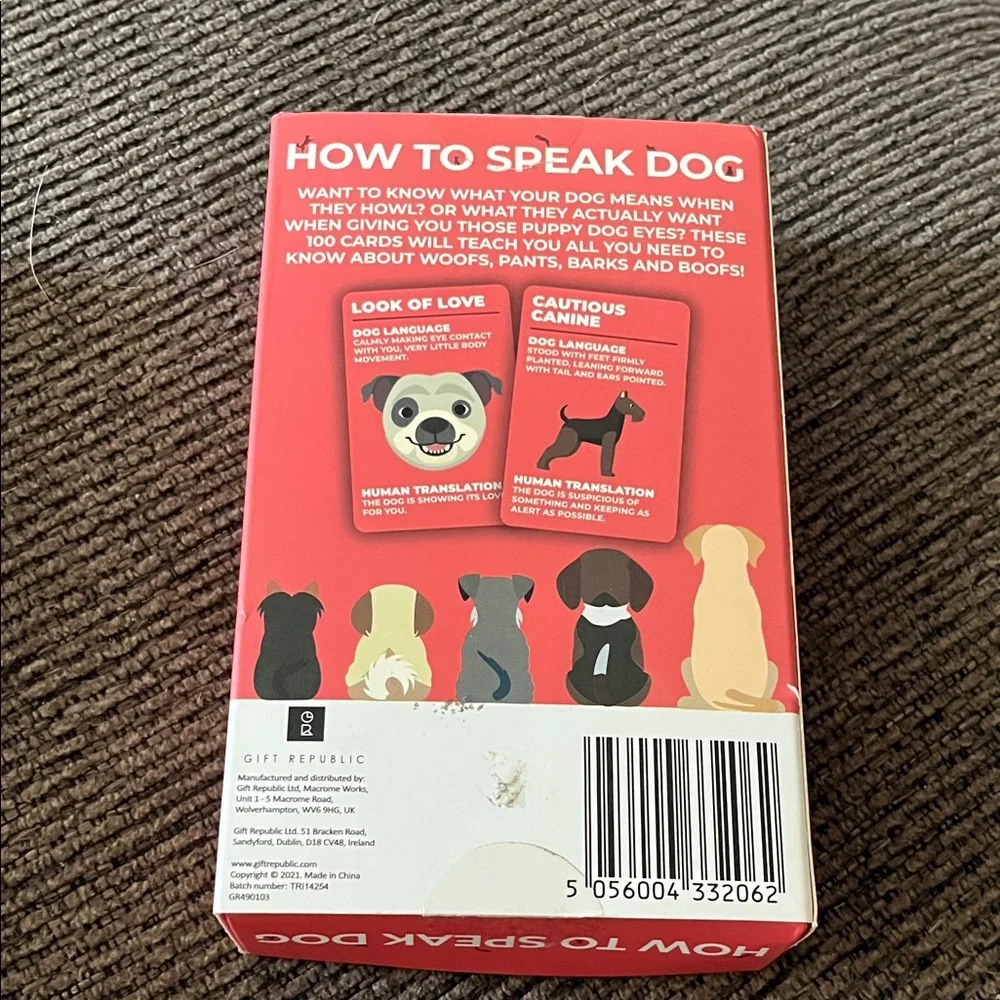 How to Speak Dog Card Set - 100 cards